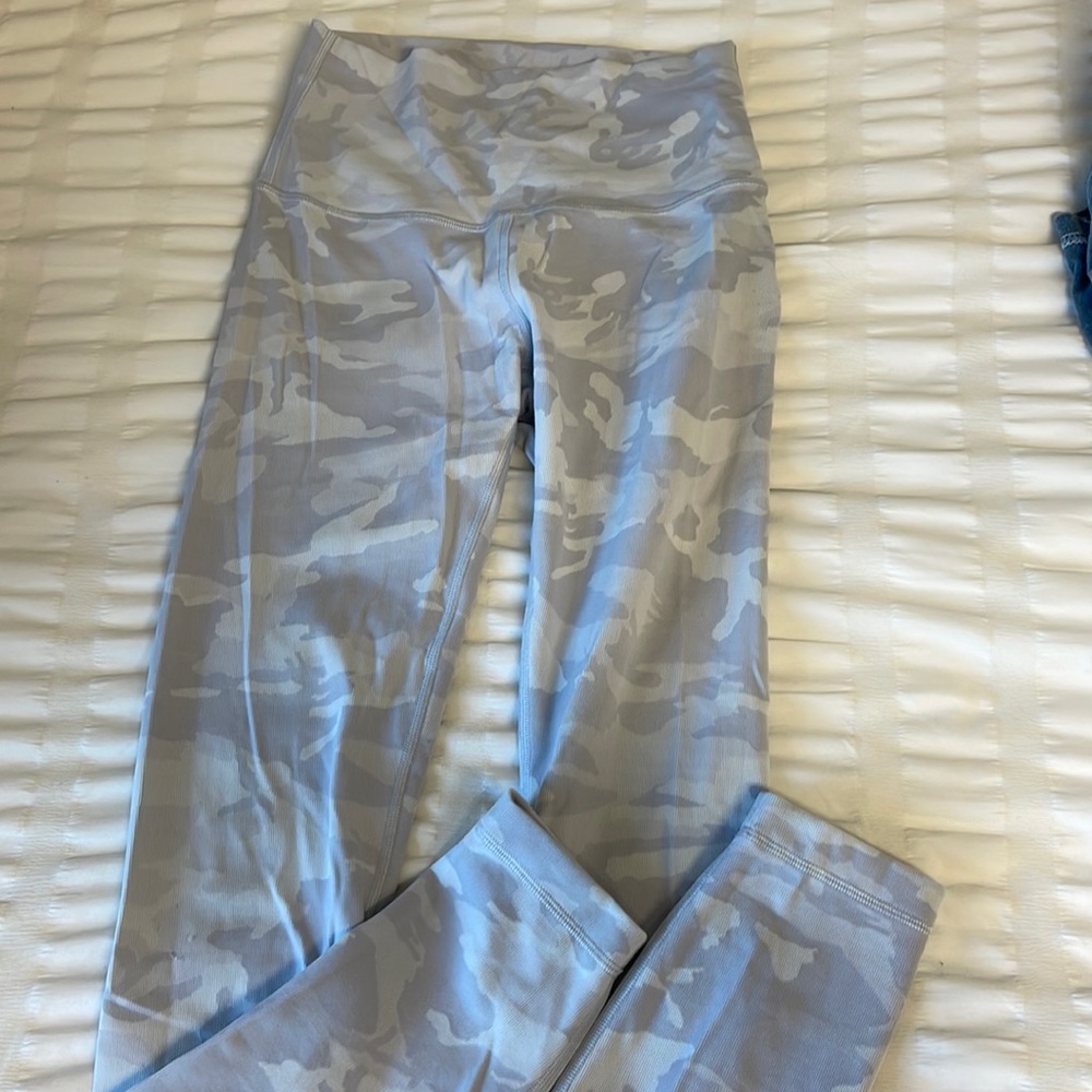 White camo lululemon leggings
